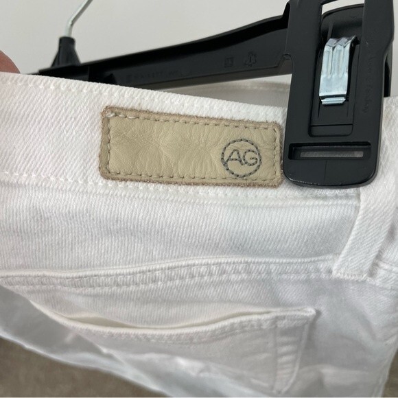 AG Adriano GoldSchmied Prima‎ Ankle Pintucked Jeans White Size 26 - Picture 5 of 10